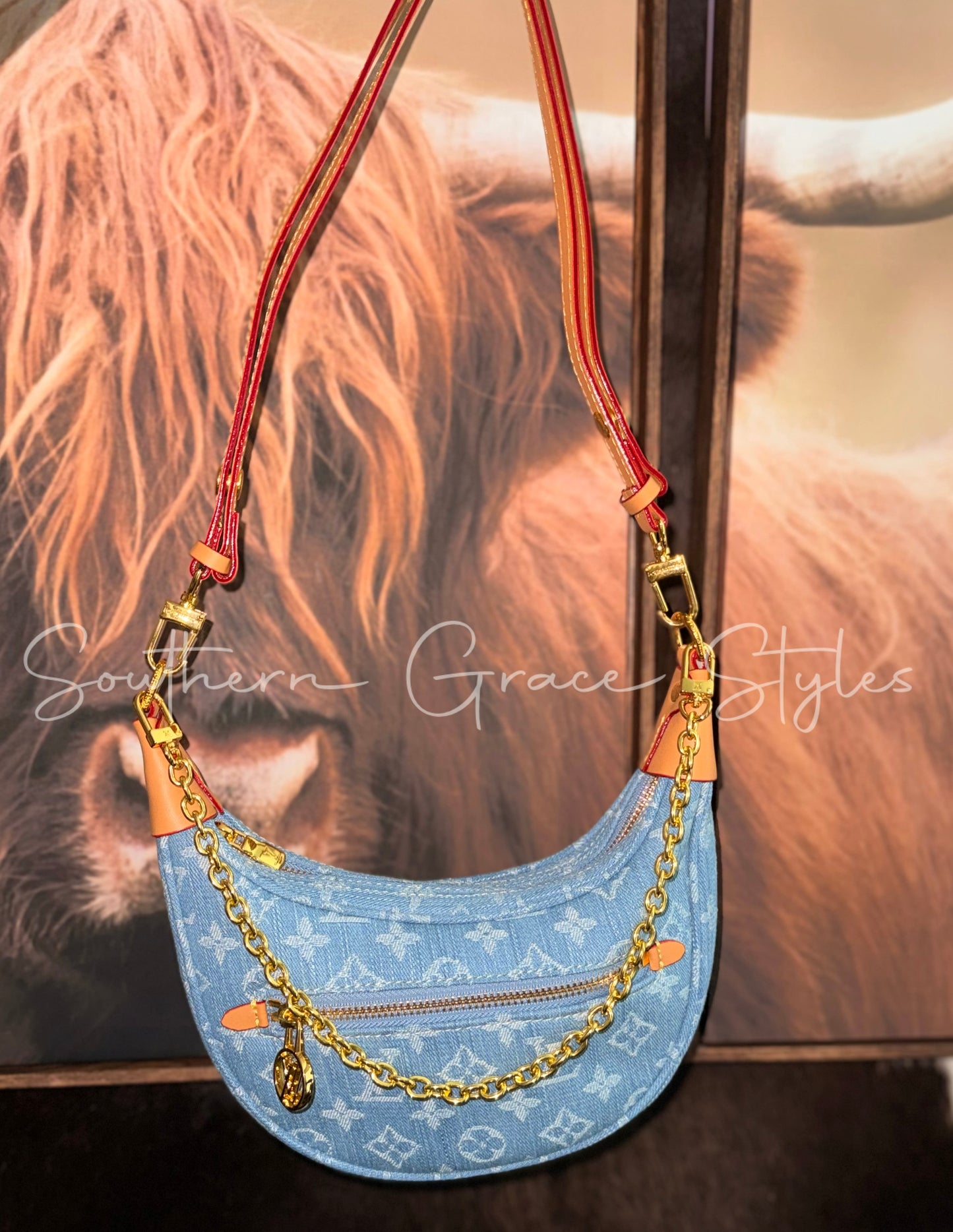 Luxe | Denim Loop Bag