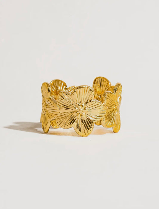 Josie Flower Ring | Adjustable Ring