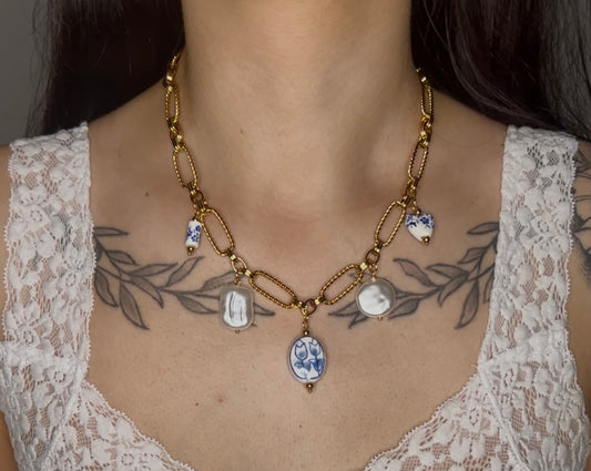 Riela Floral Chain Necklace