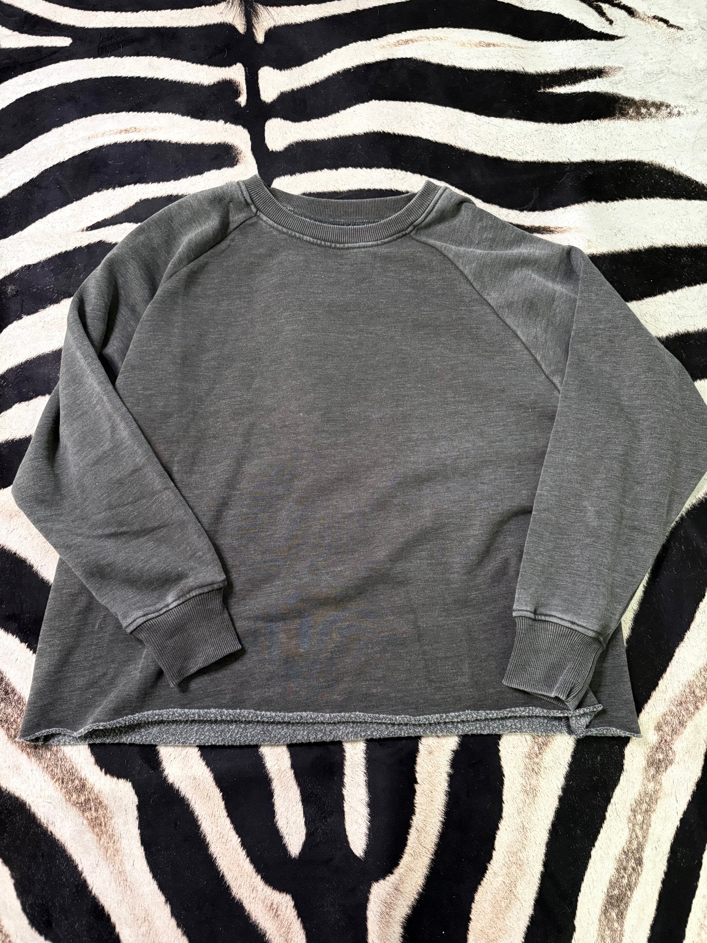 Ash Wash Raw Hem Cozy Pullover