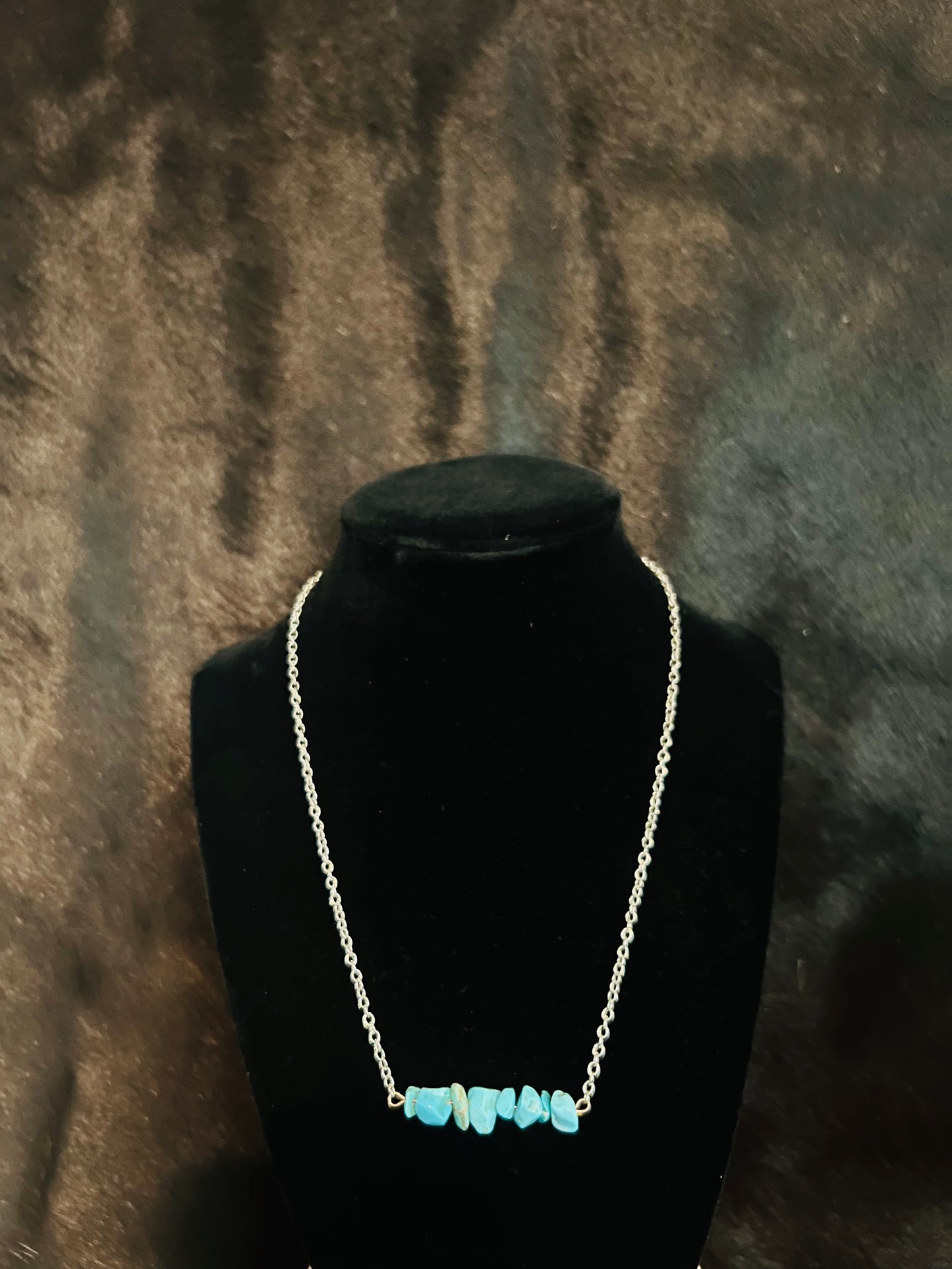 Turquoise Rock Layering Necklace