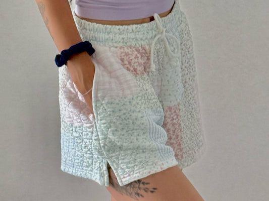 Quilted Pastel Shorts