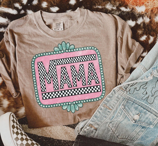 Retro Checkered Mama