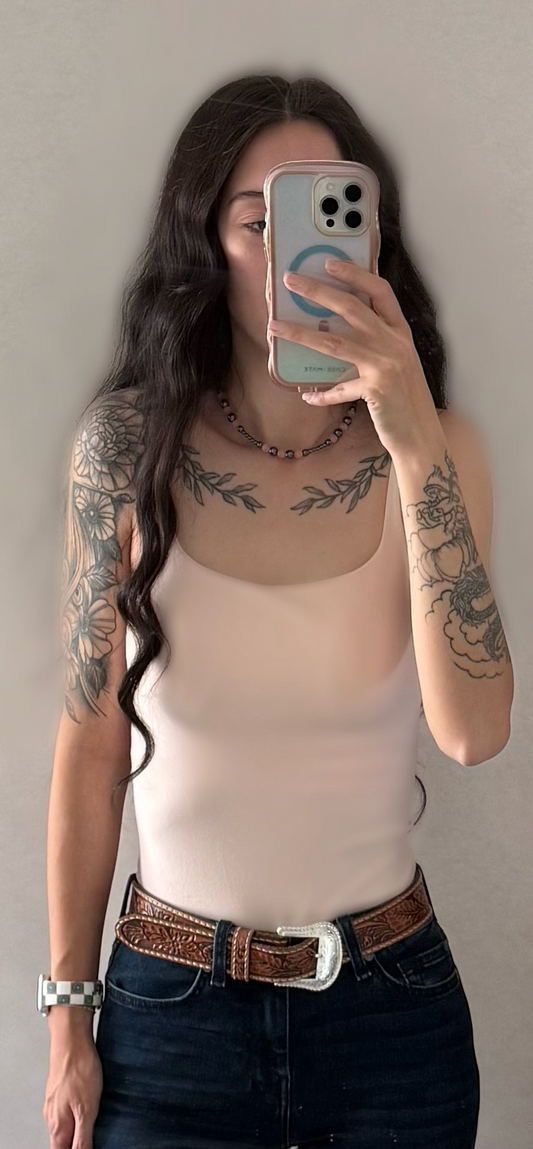 The Basic Tank | Peachy Pink