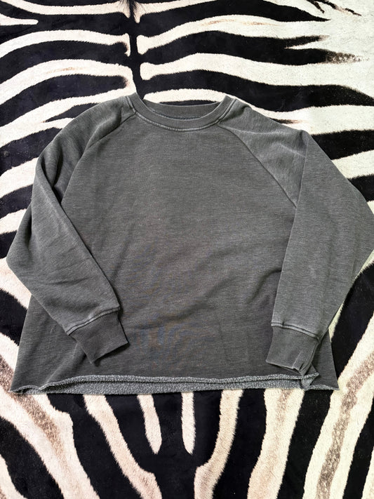 Ash Wash Raw Hem Cozy Pullover