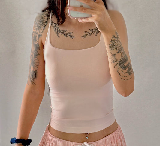 The Basic Tank | Peachy Pink