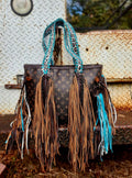 Luxe | Fringe Turquoise Leopard Neverfull