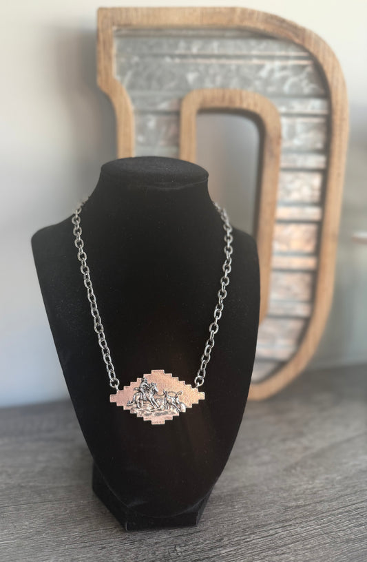 Calf Roper Necklace