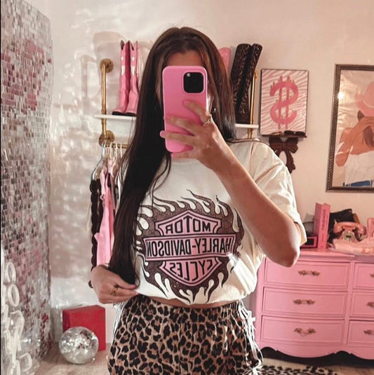 Boujee Flame Harley Tee/Crew